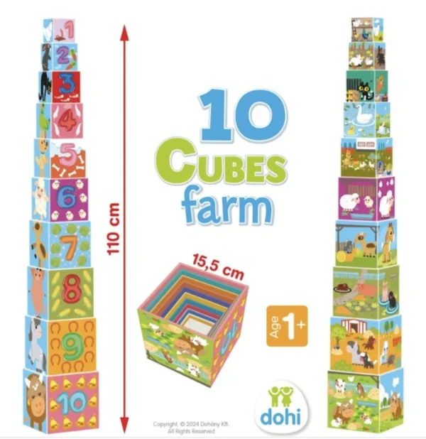 10 Cube kockarakosgató fejlesztő építő játék - Image 3