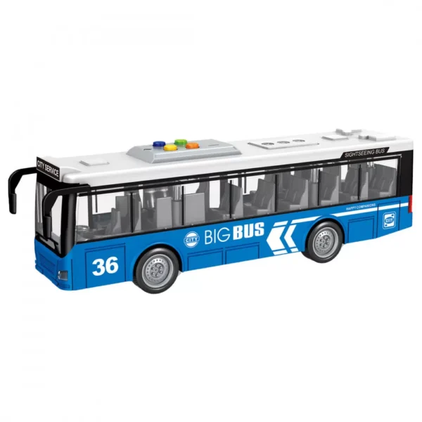 Játék busz, zenél és világít