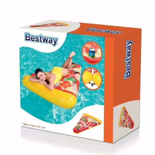 Pizza alakú felfújható úszómatrac, napozómatrac - Image 2