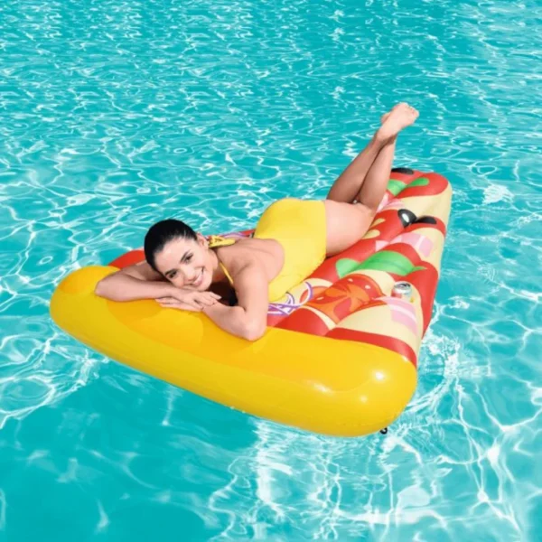 Pizza alakú felfújható úszómatrac, napozómatrac - Image 4