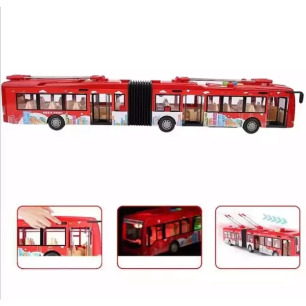 Trolibusz, csuklós busz több színben - Image 2